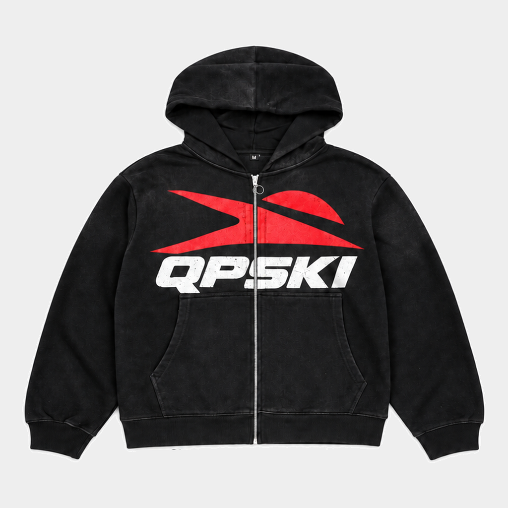 "QPSKI" Zip Hoodie & Pant Set